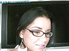 Evangeline is a cute little eighteen year old looking for a job. My boss is havig me conduct interviews and specifically wants a team player. I enquire after her to prove to me that this babe is ready and able to go the supplementary mile when needed. This Babe really goes all out and takes one for the team. I clamour her face with ball cream and that babe is ready for one more ejaculation.