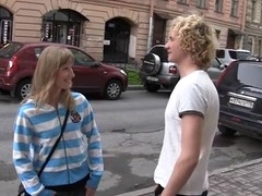 The vehement honey opens her mouth in order to start oral sex